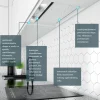 FLOWERI 60.2 WHITE Okap kuchenny
