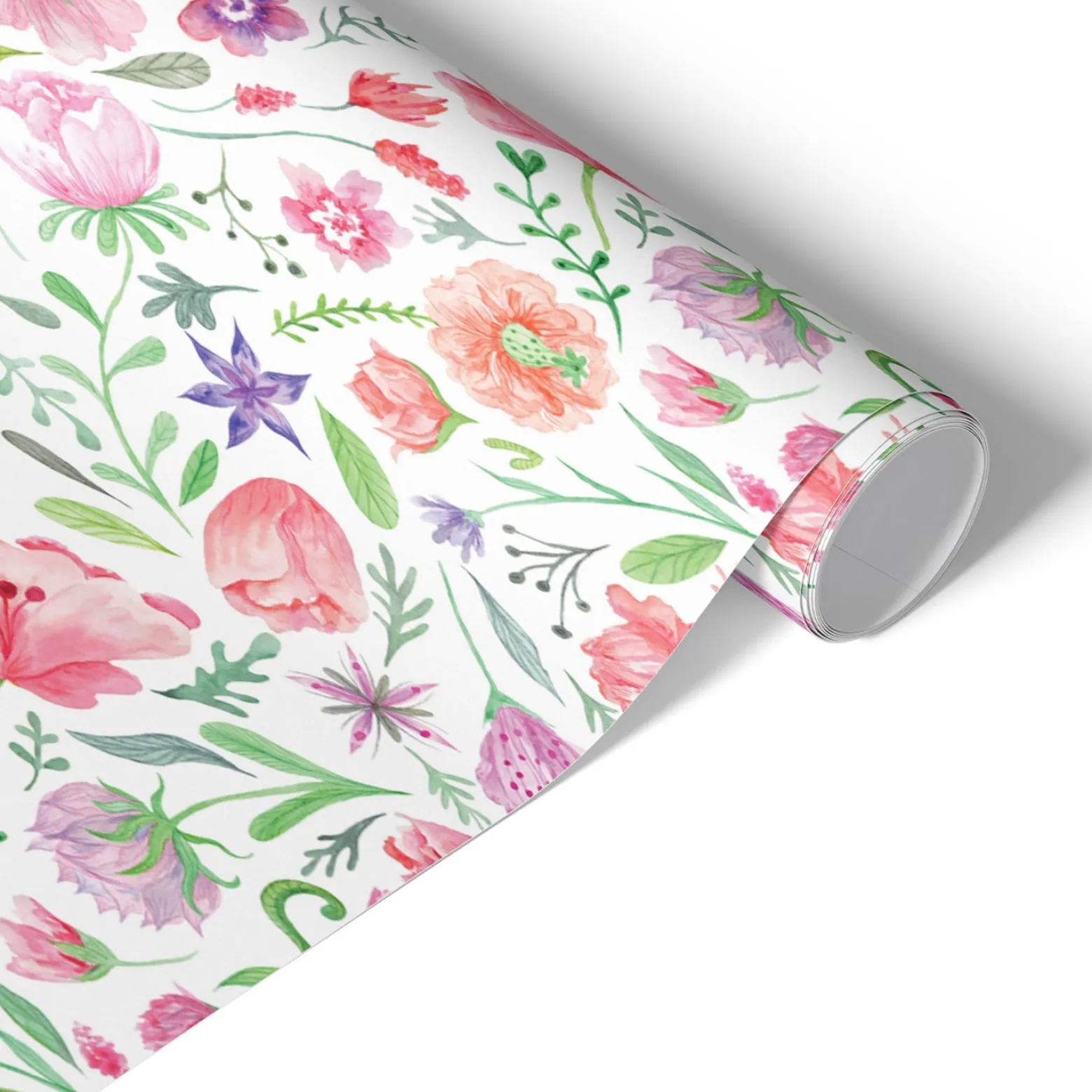 Folia meblowa Okleina samoprzylepna Pastelowe kwiaty 50x100 Laminat