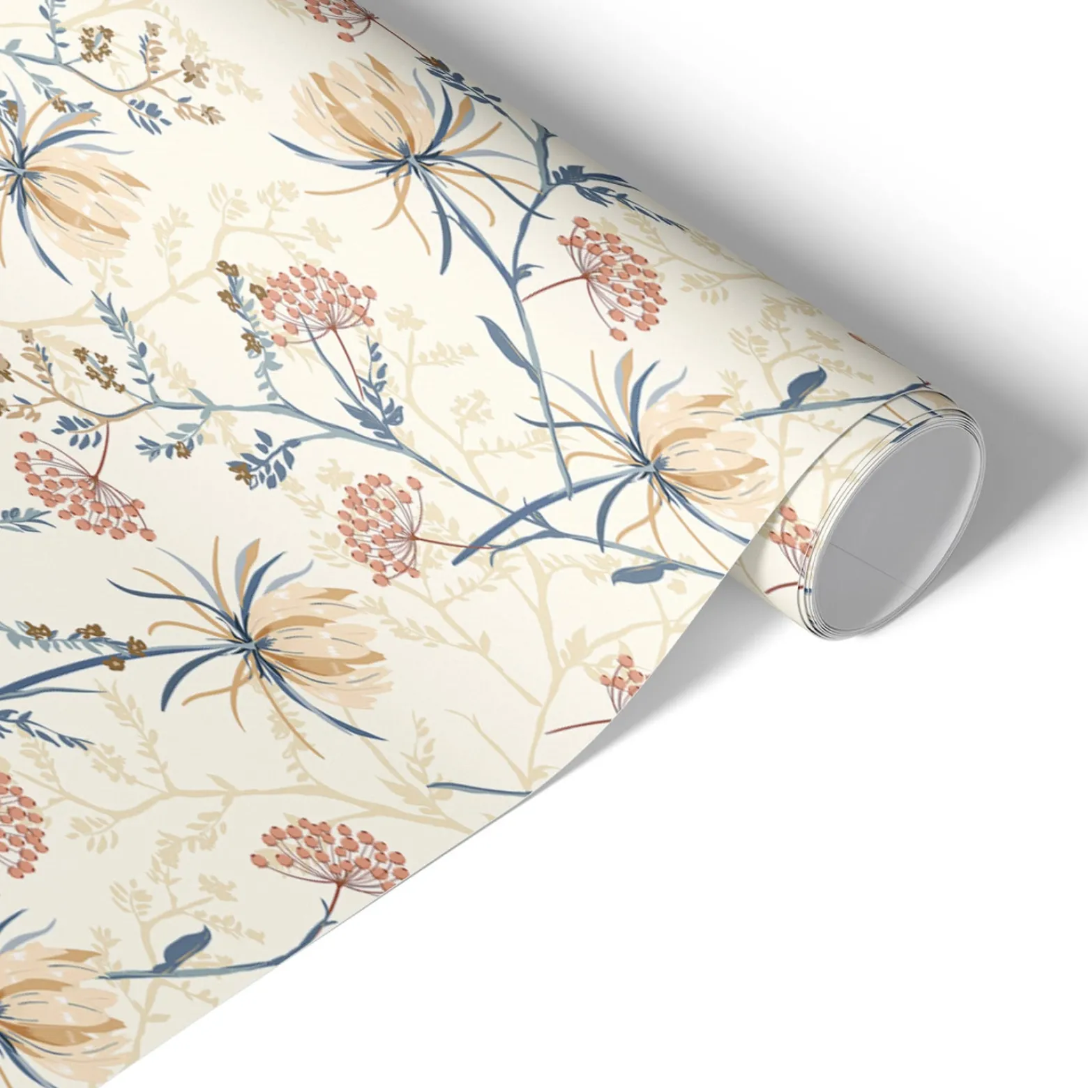 Folia meblowa Kwiaty boho 50x100 Okleina samoprzylepna Laminat DIY