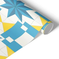 Folia meblowa Niebieska gwiazda 50x100 Okleina samoprzylepna Kafle
