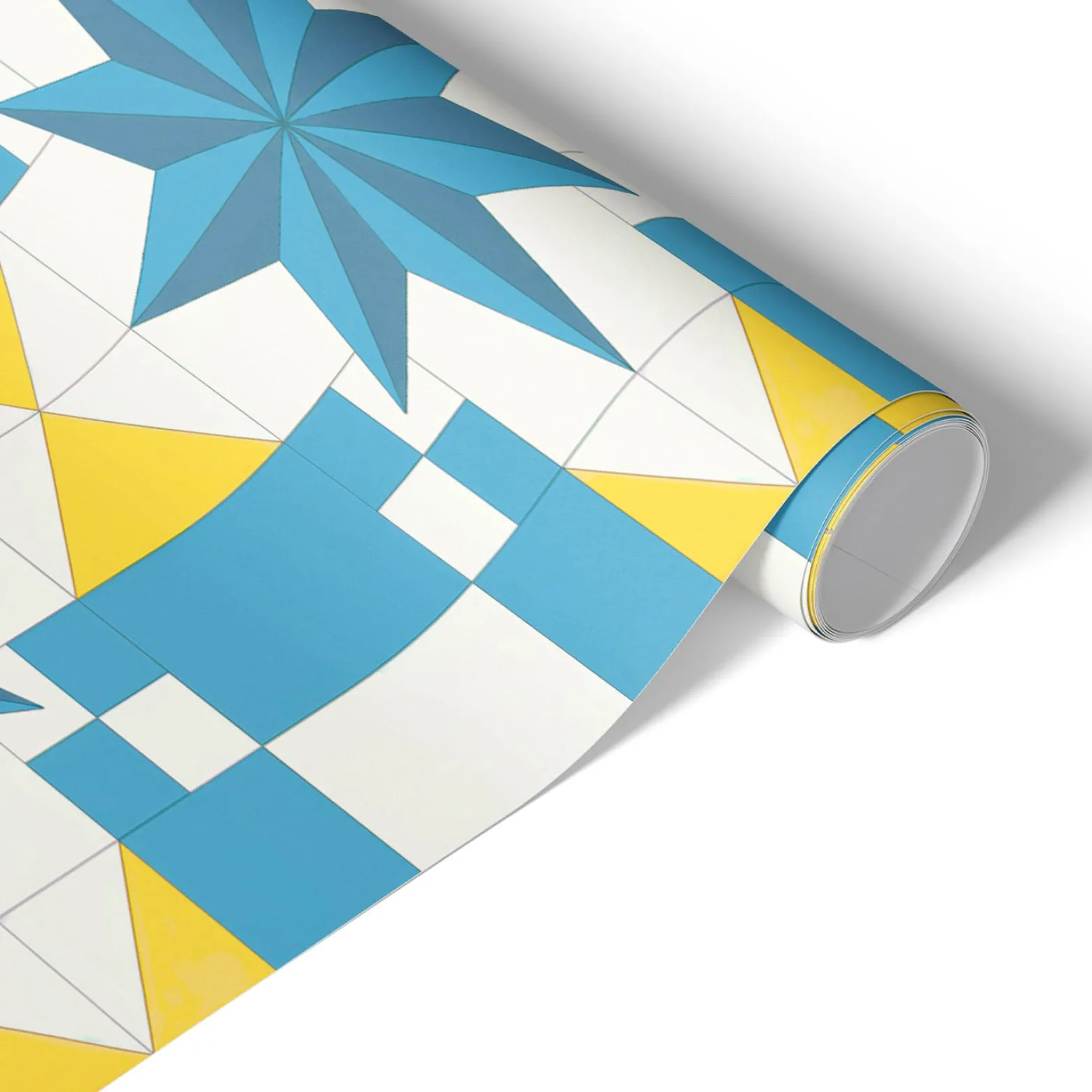 Folia meblowa Niebieska gwiazda 50x100 Okleina samoprzylepna Kafle