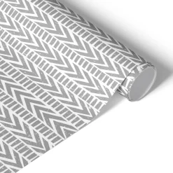 Folia meblowa Szara geometria 50x100 Okleina samoprzylepna Laminat