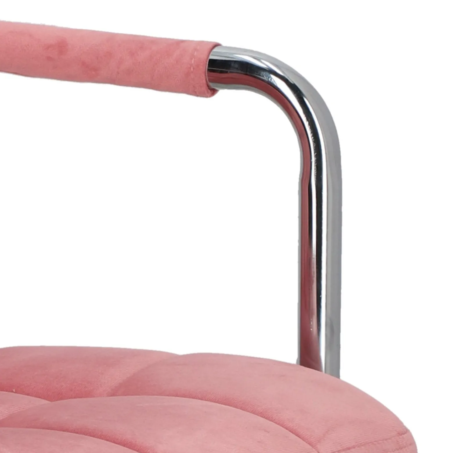 Fotel biurowy Cosmo Arm różowy velvet