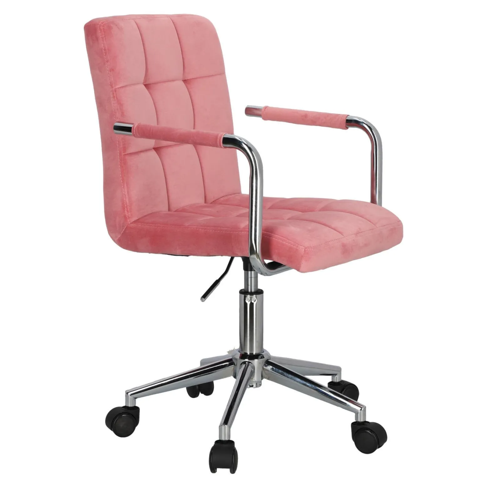 Fotel biurowy Cosmo Arm różowy velvet