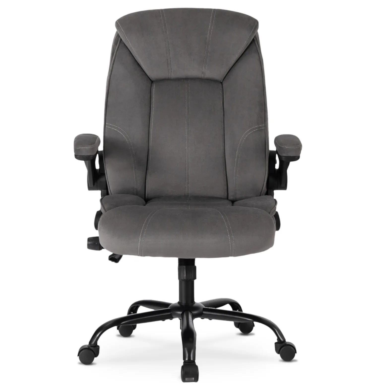 Fotel Biurowy Obrotowy Krzesło Do Biurka Ergonomiczny Szary COMFORT