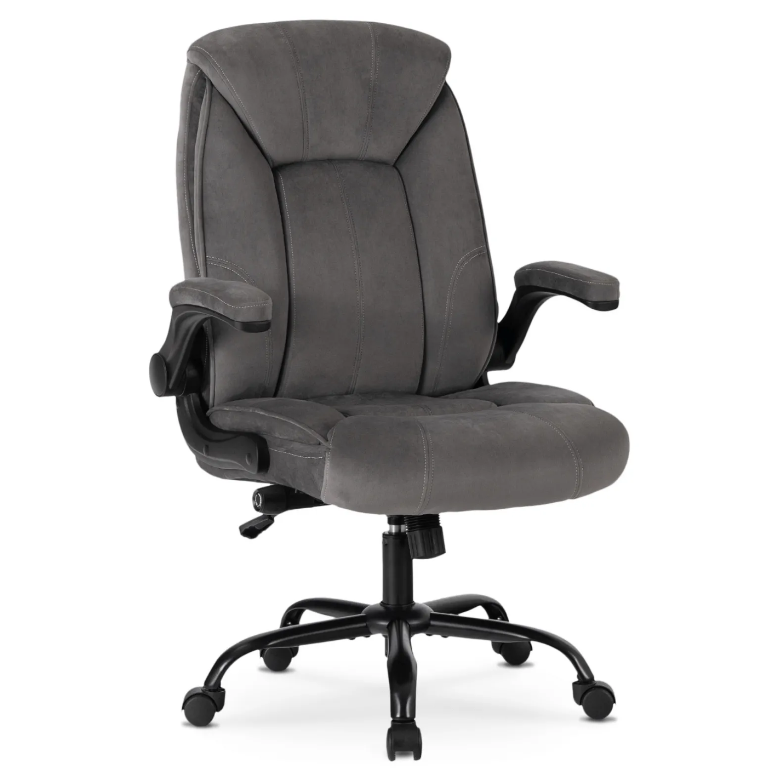 Fotel Biurowy Obrotowy Krzesło Do Biurka Ergonomiczny Szary COMFORT