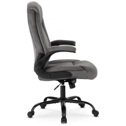 Fotel Biurowy Obrotowy Krzesło Do Biurka Ergonomiczny Szary COMFORT