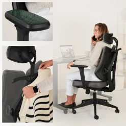 Fotel ergonomiczny biurowy obrotowy di volio Loano