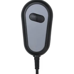 Fotel Rozkładany Elektryczny Czarny Wypoczynkowy Do Salonu Tkanina