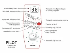 Fotel rozkładany NEPTUN VELVET M beżowy masujący