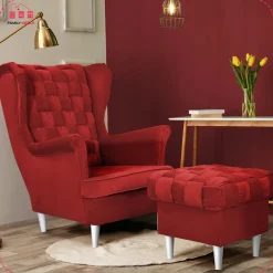 Fotel uszak z podnóżkiem Carol Family Meble
