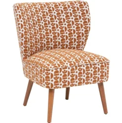 Fotel w stylu retro Lannister Palms Ambre