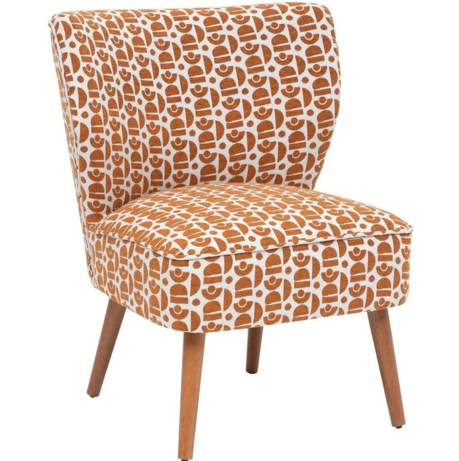 Fotel w stylu retro Lannister Palms Ambre