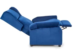 Fotel AGUSTIN 2 VELVET granatowy rozkładany