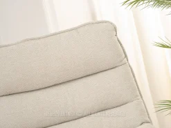 Fotel Alvin beżowy tkanina, podstawa beż