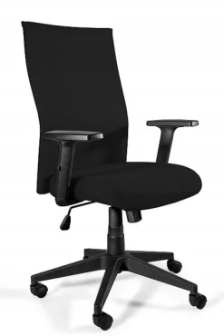 Fotel biurowy BLACK ON BLACK PLUS czarny/tkanina