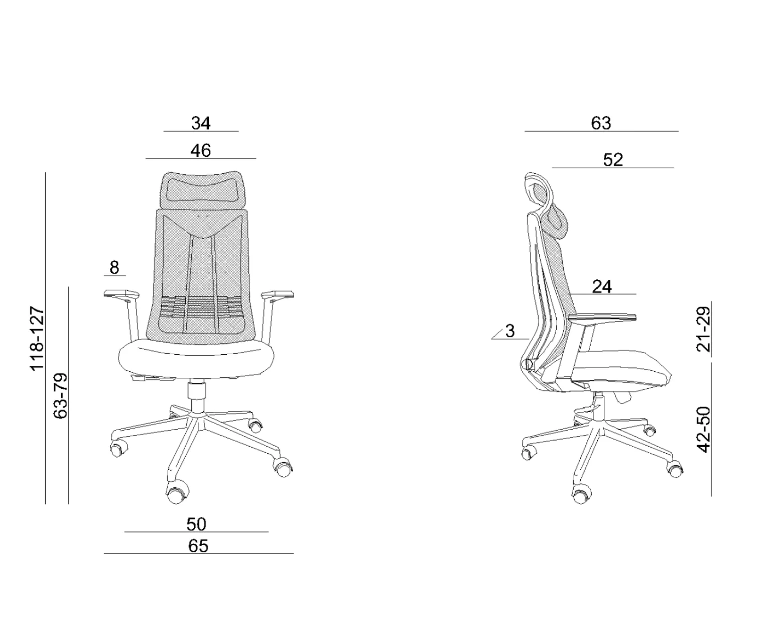 Fotel biurowy CONCEPT czarny