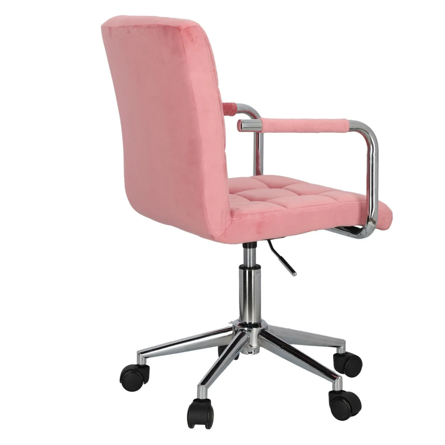 Fotel biurowy Cosmo Arm różowy velvet