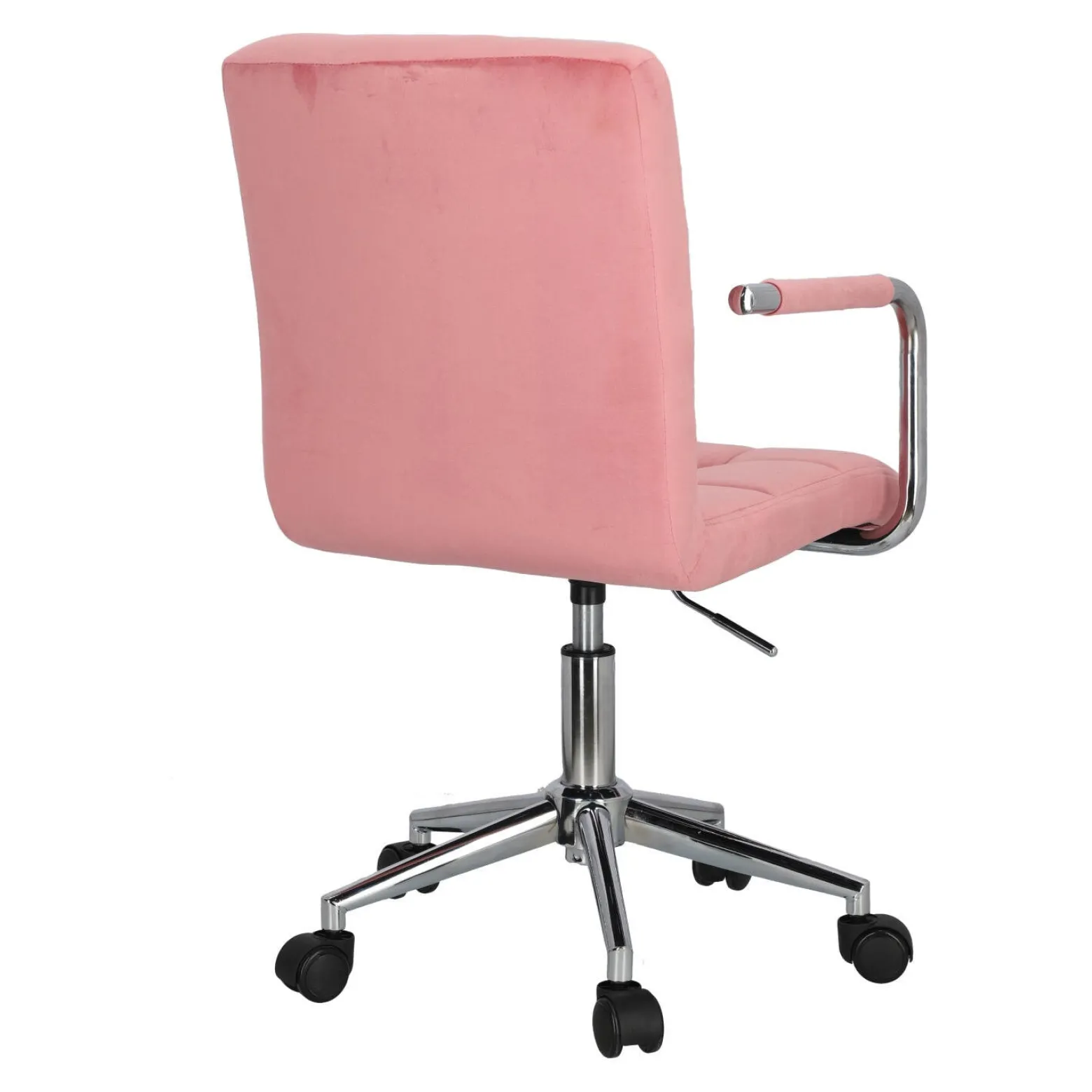 Fotel biurowy Cosmo Arm różowy velvet
