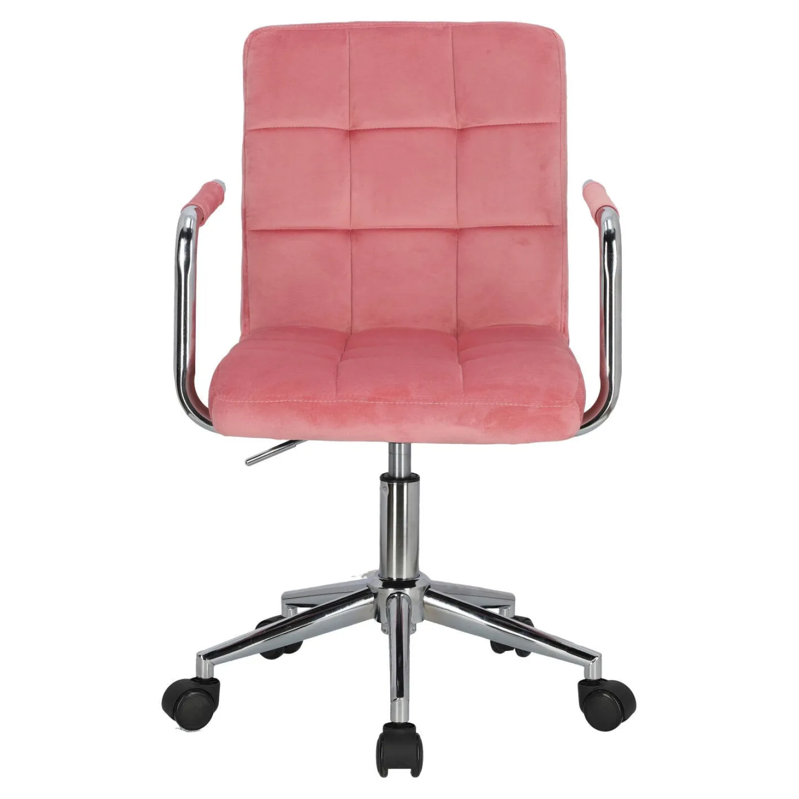 Fotel biurowy Cosmo Arm różowy velvet