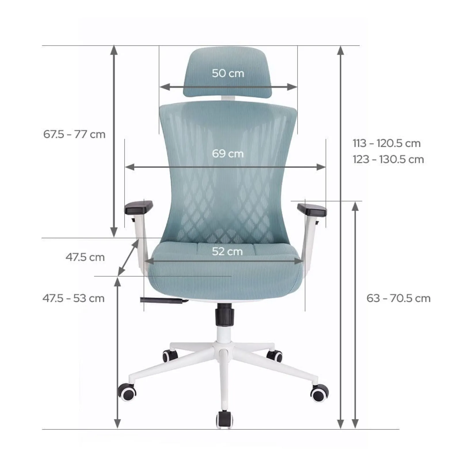 Fotel Biurowy Ergonomiczny Avery Patynowy