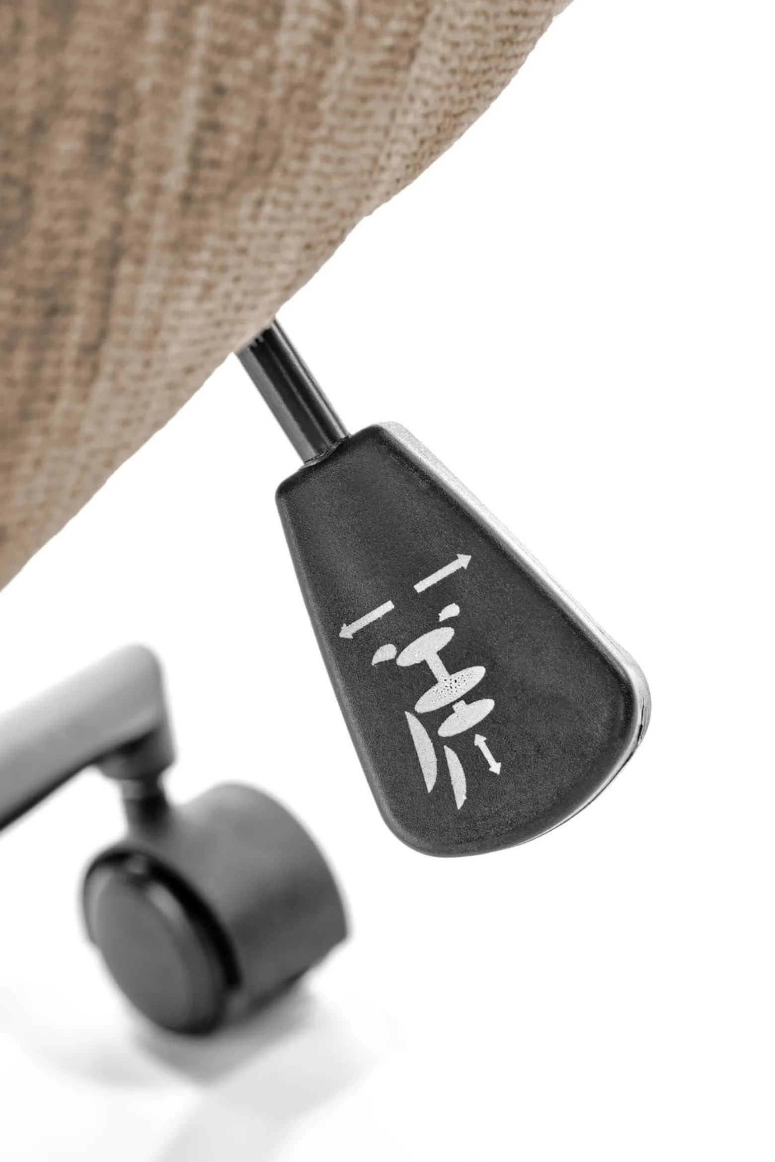 Fotel biurowy FLORES jasnobrązowy