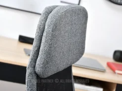 Fotel-Biurowy Kobe Szary Mesh, Podstawa Chrom
