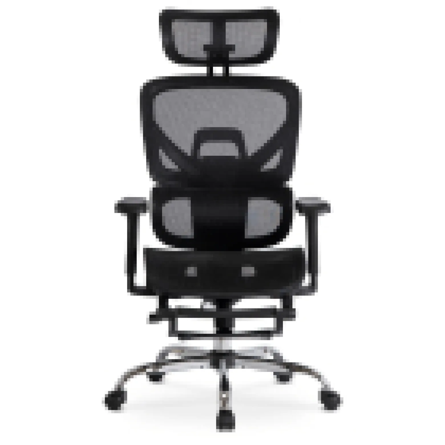 Fotel Biurowy Obrotowy Ergonomiczny Krzesło Do Biurka Czarny KAIR
