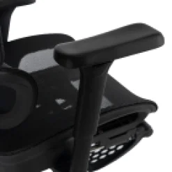 Fotel Biurowy Obrotowy Ergonomiczny Krzesło Do Biurka Czarny KAIR