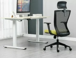 Fotel biurowy Q-328H czarny/zielony