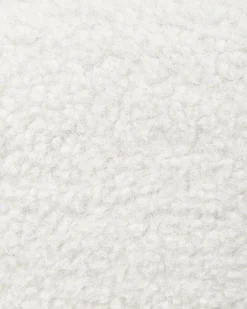 Fotel boucle retro biały