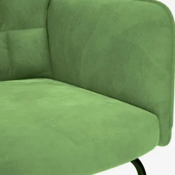 Fotel Bujany Wypoczynkowy Zielony Fotel Tapicerowany Do Salonu Pokoju