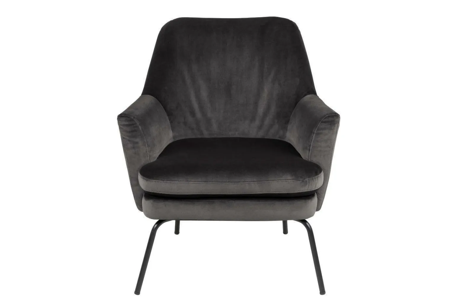 Fotel Chisa VIC Dark Grey tapicerowany