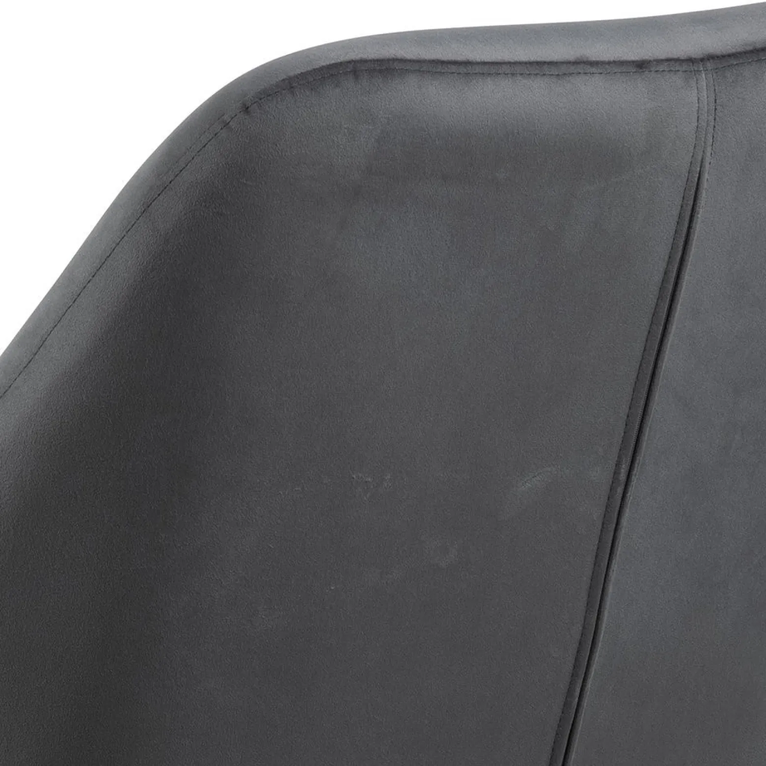 Fotel Chisa VIC Dark Grey tapicerowany
