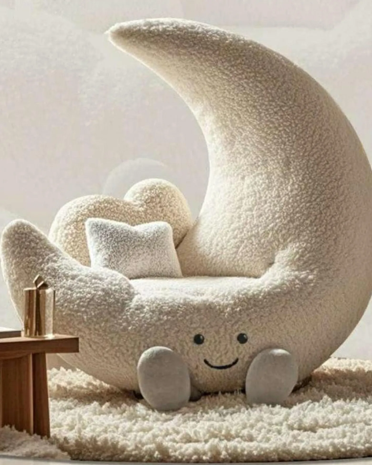 Fotel dziecięcy MOON biały