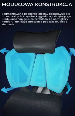 Fotel ergonomiczny gamingowy Angel Furia PRO