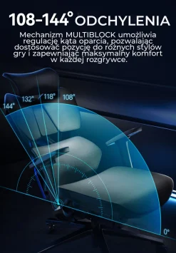 Fotel ergonomiczny gamingowy Angel Furia PRO