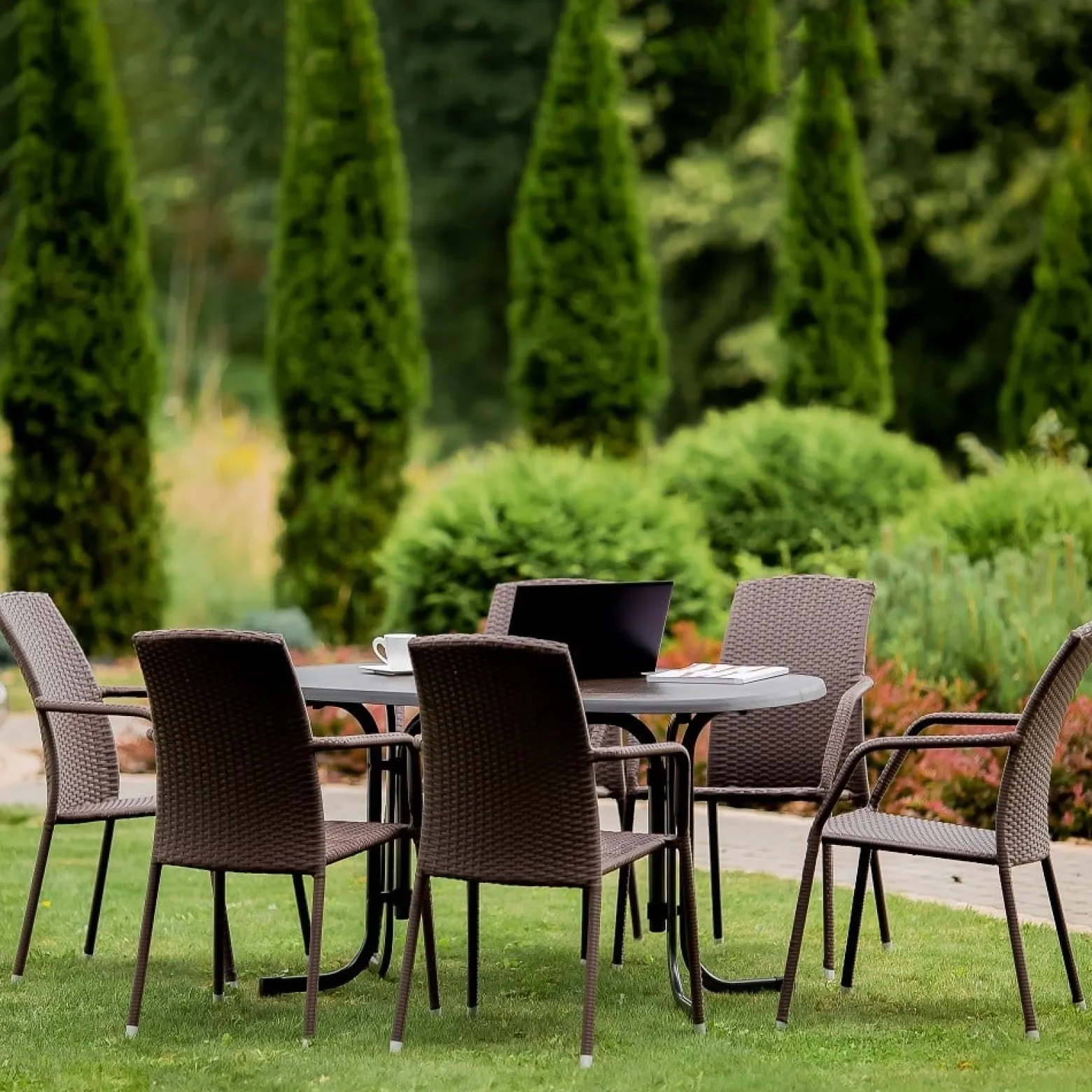 Fotel Etienne brąz PATIO | Dajar