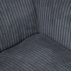 Fotel FOSSBY FASO sztruksowy szary 86x85x108 cm HOMLA
