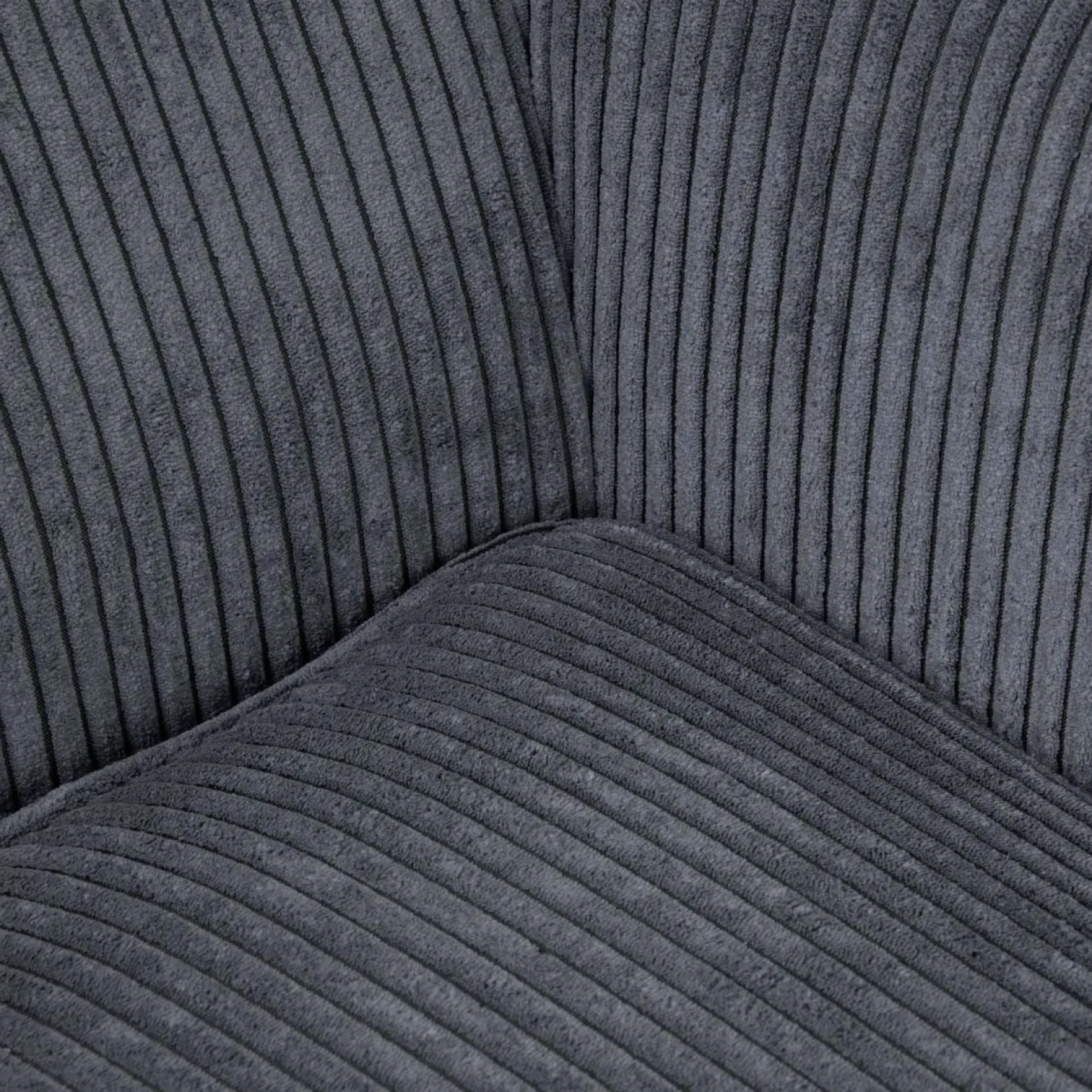 Fotel FOSSBY FASO sztruksowy szary 86x85x108 cm HOMLA
