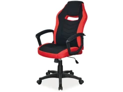 Fotel gabinetowy Camaro czarno-czerwony