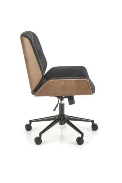 Fotel gabinetowy GAVIN orzech/czarny