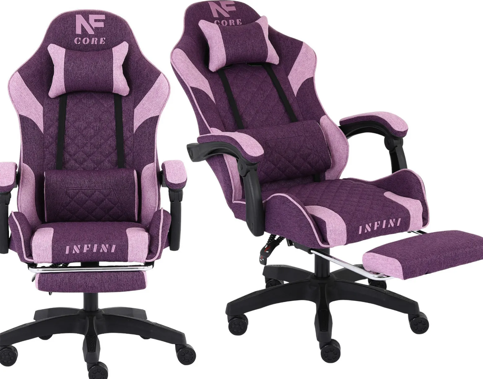Fotel gamingowy Infini Core Dark Purple/Light purple