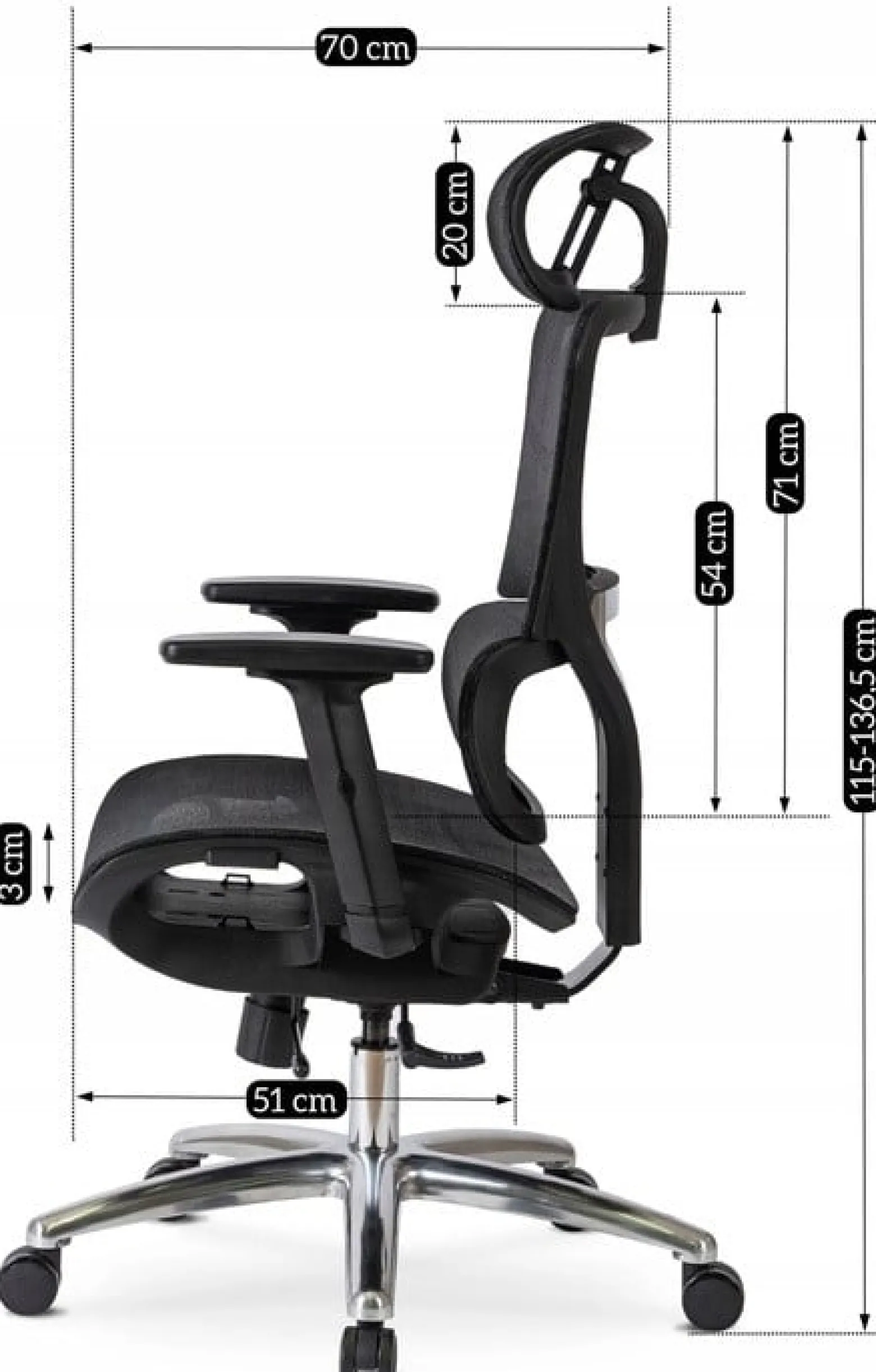 Fotel Gamingowy Obrotowy Ergonomiczny Do Biurka Biura Krzesło Czarny ROYAL