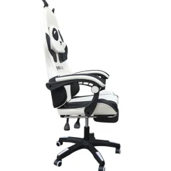 Fotel Gamingowy Obrotowy Panda Z Podnóżkiem I Z Masażerem Kids Zone Ko34