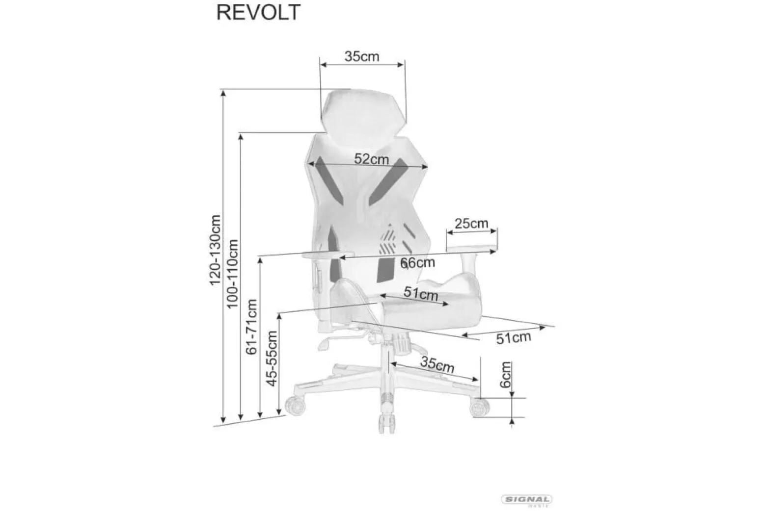 Fotel gamingowy REVOLT czarno- czerwony