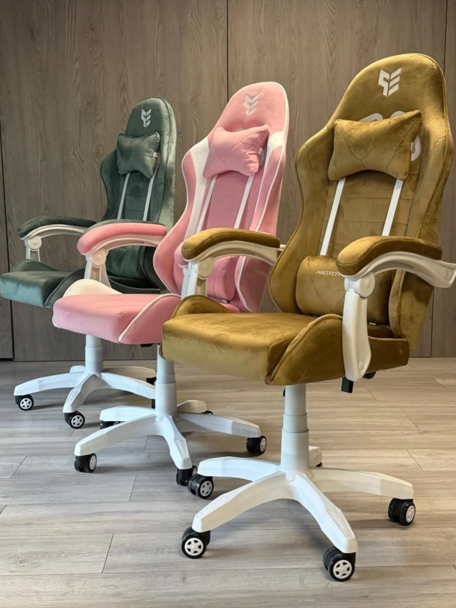 Fotel obrotowy gamingowy ENZO XL BEIGE ALCANTARA ICE