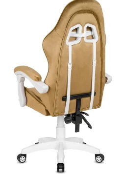Fotel obrotowy gamingowy ENZO XL BEIGE ALCANTARA ICE