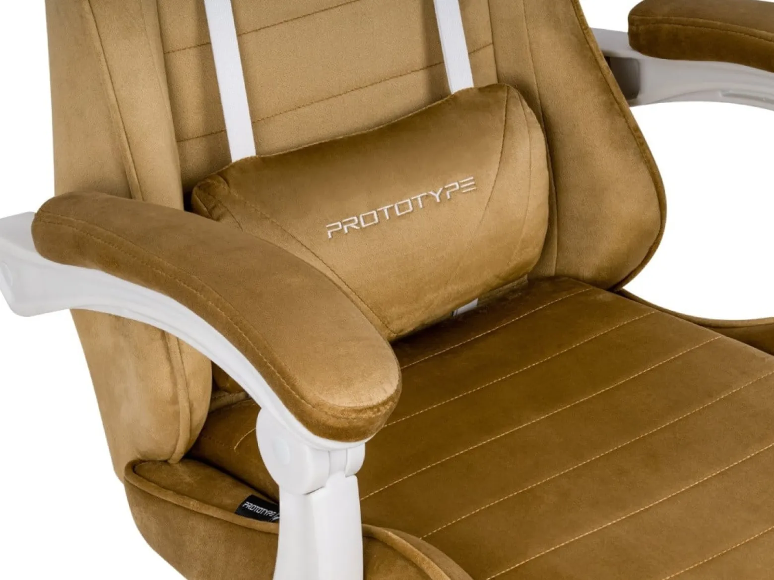 Fotel obrotowy gamingowy ENZO XL BEIGE ALCANTARA ICE