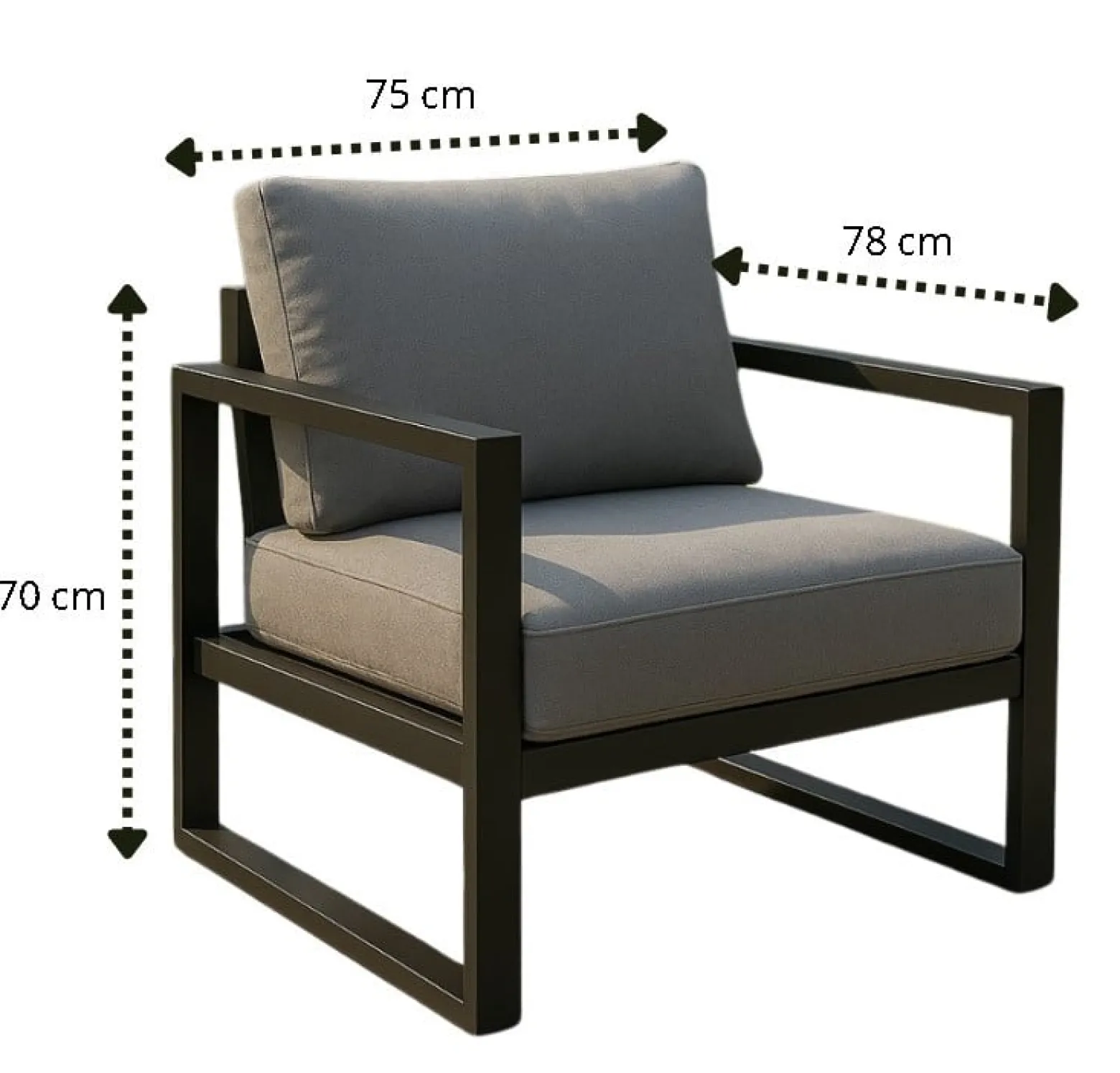 Fotel ogrodowy DUAL sofa ogrodowa - wiele wersji kolorystycznych